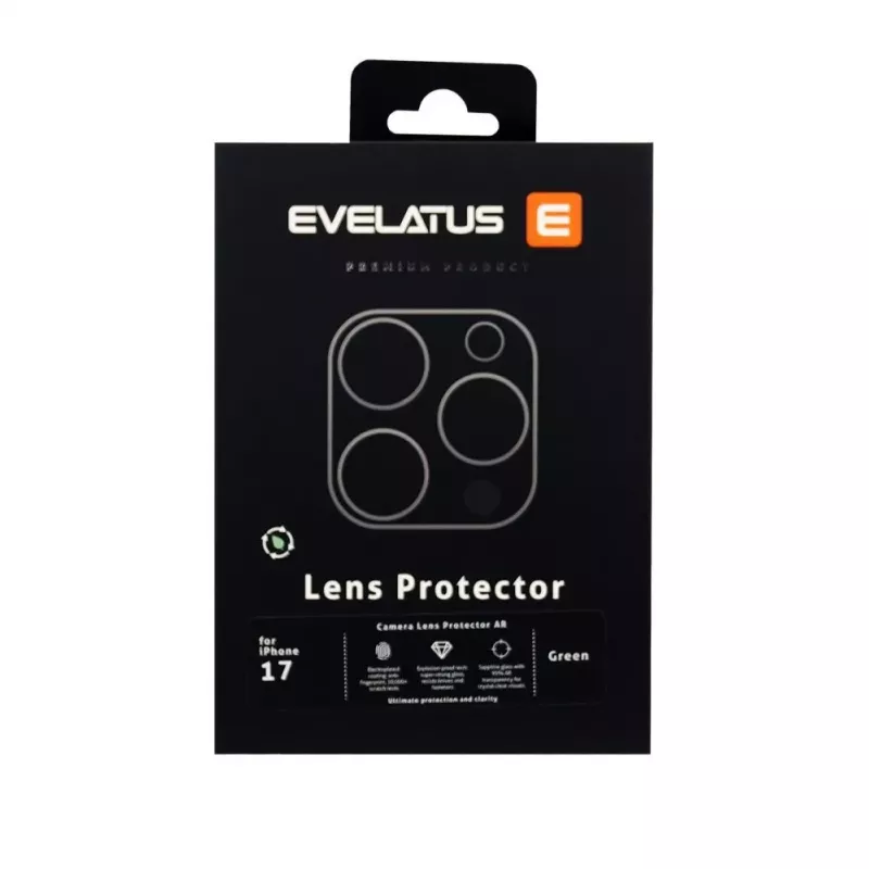 Evelatus Apple iPhone 17 Full Body Ochrana objektívu fotoaparátu Premium, zelená
