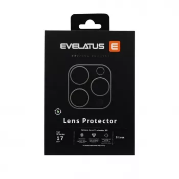 EVELATUS Apple iPhone 17 Air Full Body Camera Lens Protection Premium strieborná