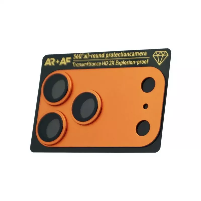 Evelatus Apple iPhone 17 Pro Max Full Body Camera Lens Protection Premium oranžová