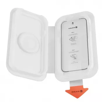 Evelatus Apple iPhone 13 / 14 Flip Glass Magic Easy Install Box - ochranná fólia displeja