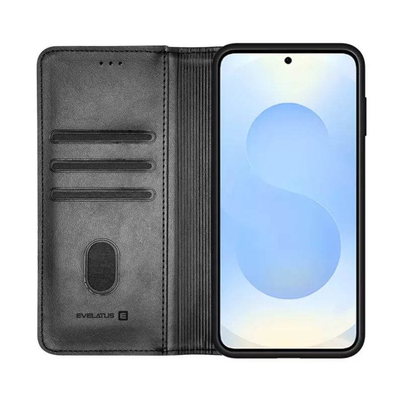 Evelatus Samsung Galaxy S26 puzdro s klopou Folio čierne