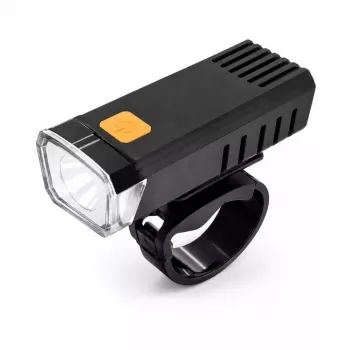 iLike USB nabíjateľné predné svetlo na bicykel, JH420 vysoko svietivé LED svetlo na bicykel, IP65 vodotesné svetlo na bicykel pre MTB, cestný bicykel a e-bike čierne