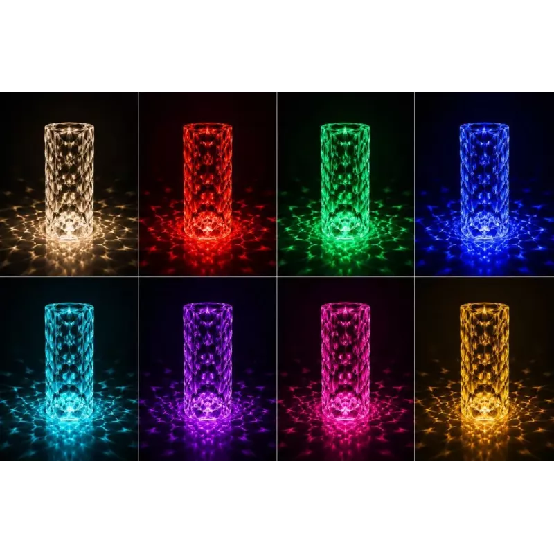 iLike Crystal Bubble Touch RGB LED stolné svietidlo s Bluetooth reproduktorom