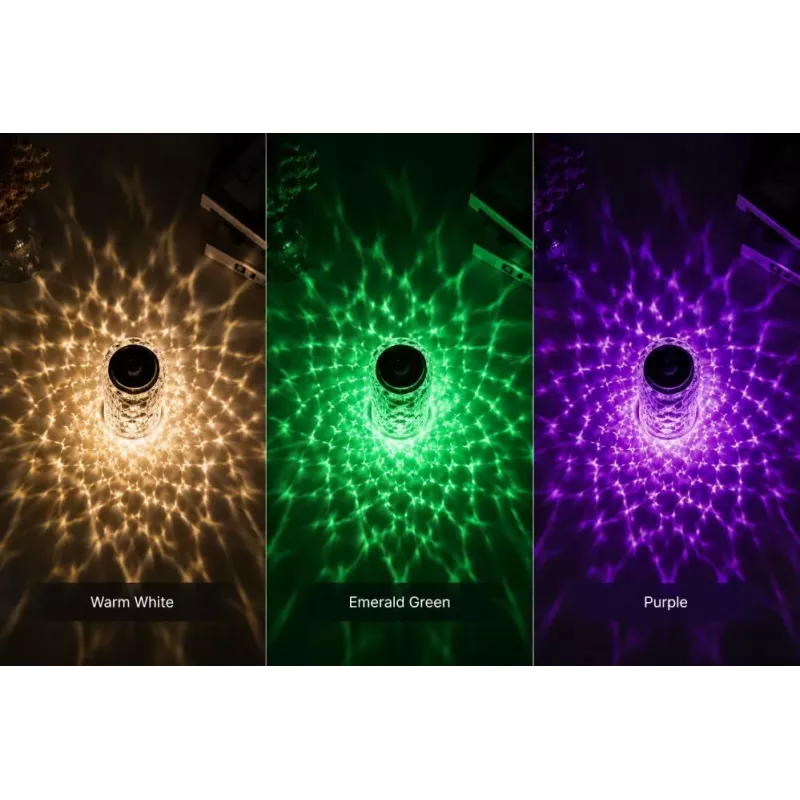 iLike Crystal Bubble Touch RGB LED stolné svietidlo s Bluetooth reproduktorom
