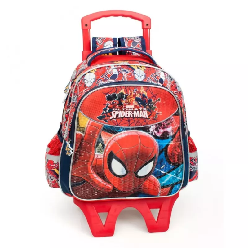 Marvel Premium 2-in-1 batoh pre chlapcov Ultimate Spiderman 3D Deluxe XL červený
