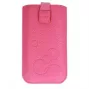 iLike univerzálne kožené puzdro do vrecka XL fuchsia