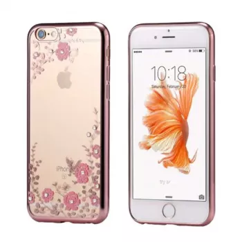 iLike Xiaomi Redmi Note 8 / Redmi Note 8 2021 zadné puzdro FLOWER ružové zlato