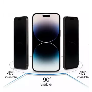 iLike Apple iPhone 17 Air tvrdené sklo s filtrom súkromia čierne