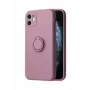 iLike Apple iPhone 13 silikónové puzdro s prsteňom fialové