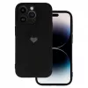 Vennus Samsung Galaxy A13 4G Pattern Silicone Heart Case čierne