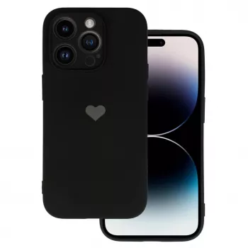 Vennus Samsung Galaxy A13 4G Pattern Silicone Heart Case čierne