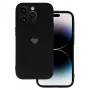 Vennus Samsung Galaxy A13 4G Pattern Silicone Heart Case čierne