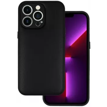 iLike Kožené 3D puzdro pre Samsung Galaxy A14 4G, čierne