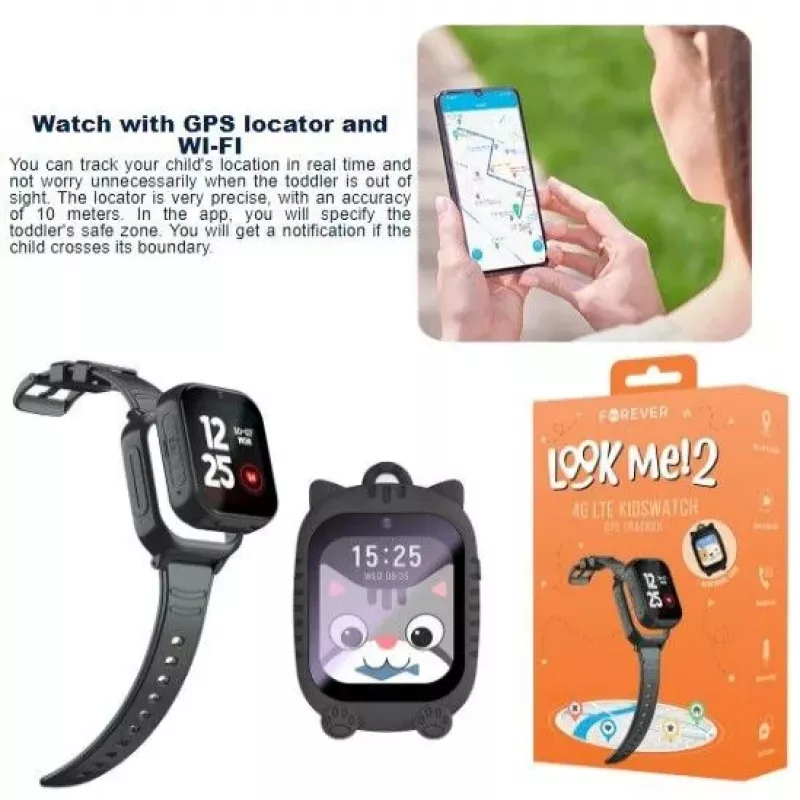 Forever Smartwatch GPS WiFi 4G Kids KW-510 čierne