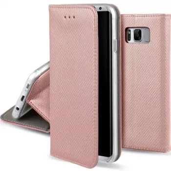 GreenGo Smart Magnet Wallet Case pre LG Q6 - ružové zlato