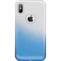 GreenGo Apple iPhone X/Xs Gradient Glitter 3in1 Case modrá