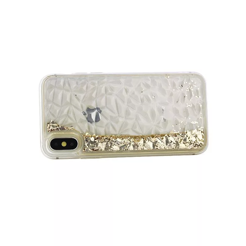 iLike Apple iPhone X / iPhone XS Liquid Diamond TPU Case zlatá