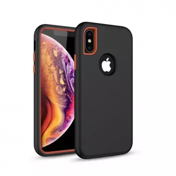 GreenGo Apple iPhone XR Defender Solid 3-in-1 puzdro čierne