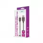 Setty univerzálny USB kábel 3m 2A Type-C čierny