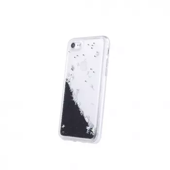 iLike Apple iPhone 11 Liquid Letters TPU puzdro čierne