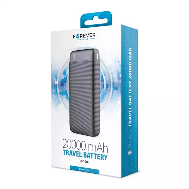 Forever Power Bank TB-100L 20000 mAh čierna
