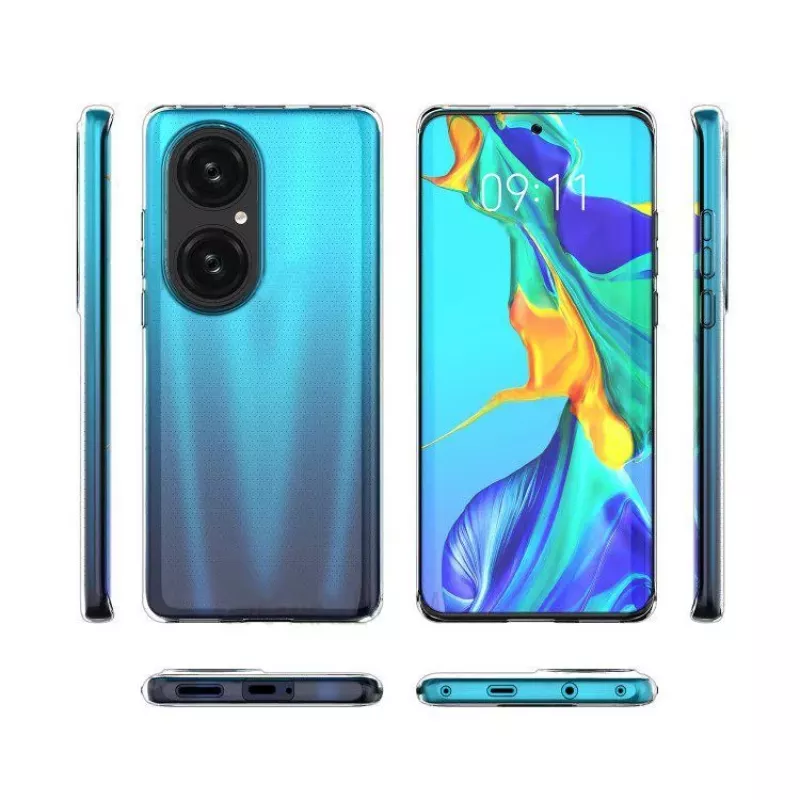 iLike Huawei tenké puzdro 1 mm pre P50 transparentné