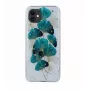 iLike Gold Glam puzdro pre iPhone 11 s listovým vzorom