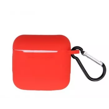 iLike Apple puzdro pre AirPods 3 s háčikom červené