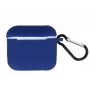 iLike Apple puzdro pre AirPods 3 s karabínou modré