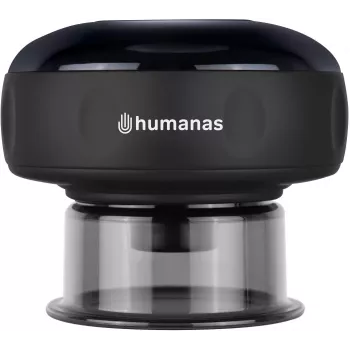 Humanas BB01 Plus čierna masážna baňka - anticelulitídna masážna baňka