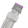 ASUS ROG EQUALIZER White Edition napájací kábel ku GPU - 16-polohový 12VHPWR na 3x8-polohový PCIe - 700mm biely