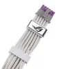 ASUS ROG EQUALIZER White Edition napájací kábel ku GPU - 16-polohový 12VHPWR na 3x8-polohový PCIe - 700mm biely