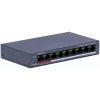 Hikvision DS-3E0109P-E/M(C) 9-portový Fast Ethernet PoE switch, 8 PoE portov, 65W budget, unmanaged