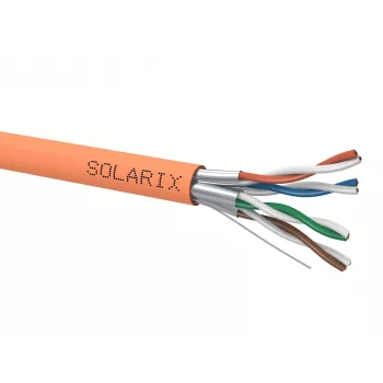 SOLARIX CAT.6A S/FTP LSOH B2ca s1d1a1 Solid Bare Copper 23 AWG 500m cievka