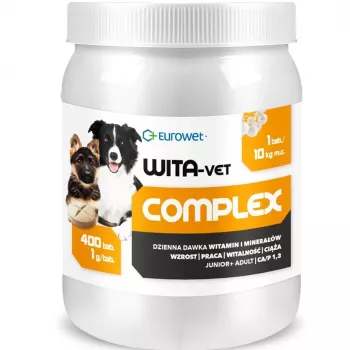 EWE EUROWET Wita-Vet Complex multivitamínový a minerálny doplnok pre psov - 400 tabliet