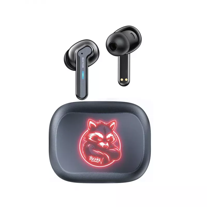 BXT Buxton BTW 8200 Racoon - bezdrôtové in-ear slúchadlá s nabíjacím puzdrom, biele
