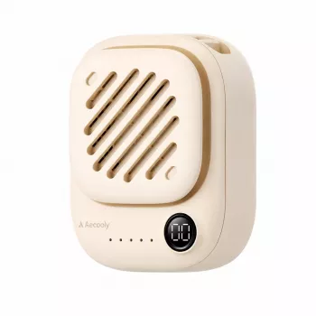 AEL Aecooly Click 01 mini prenosný nákrčník ventilátor - béžová