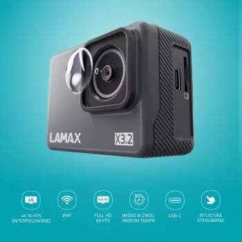 LAMAX X3.2 akčná kamera, 4K, 2