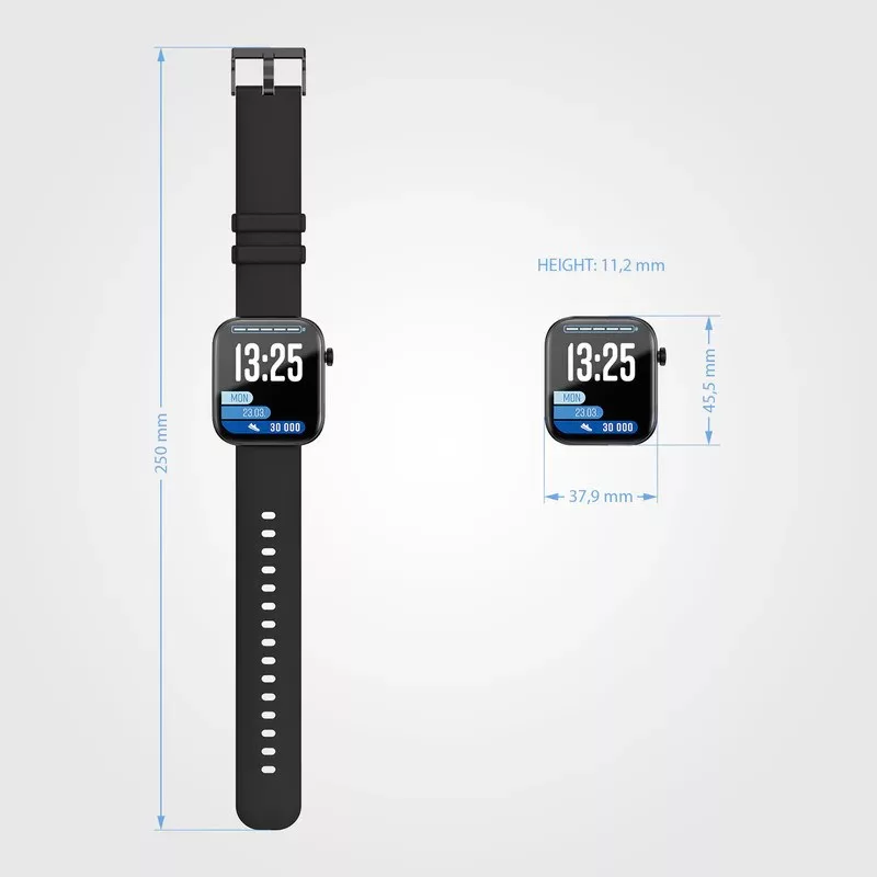 LAMAX BCool2 Plus Black Smartwatch 1,8 palca IP67 Bluetooth 5.1 260mAh