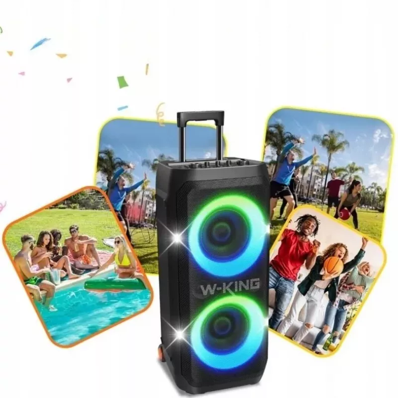W-KING T12 bezdrôtový Bluetooth reproduktor – čierny