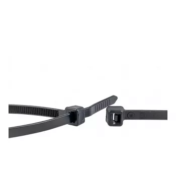 WKK čierne UV stabilizované viazacie pásky 200x4,8mm 100 ks