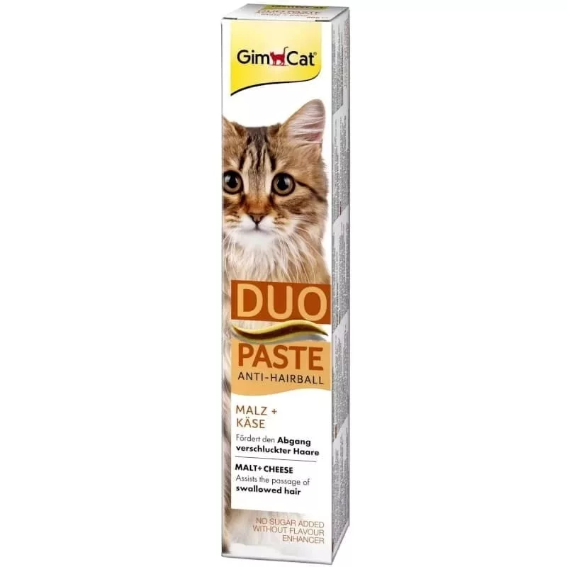 GimCat Duo pasta Anti-Hairball sladová so syrom 50g