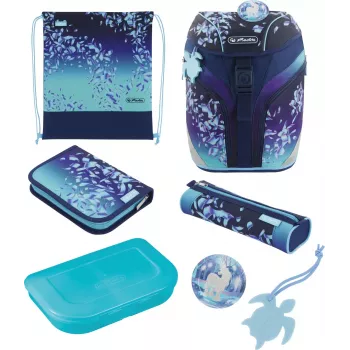 Herlitz SoftLight Plus Greenline školská aktovka pre prvý stupeň, Blue Ice