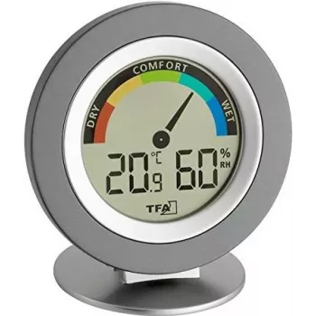 TFA 30.5019 termo-hygrometer COSY - digitálny interiérový teplomer a hygrometer s pamäťou max/min, zobrazenie komfortných zón, LCD displej, biela