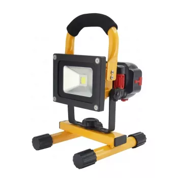 Synergy 21 LED akumulátorové stavebné svietidlo 10W žltá/studená biela Slider