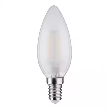SYNERGY21 LED Retrofit E14 sviečková žiarovka 4,5W teplá biela stmievateľná mliečna