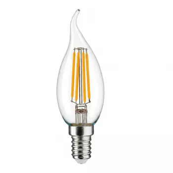 SYNERGY21 LED Retrofit E14 sviečková žiarovka 4.5W teplá biela stmievateľná matná