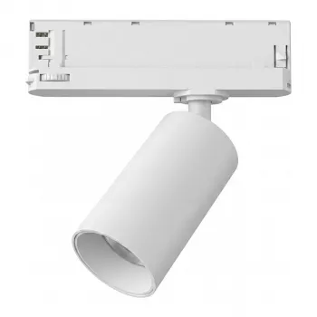 Synergy21 LED koľajnicový reflektor pre 3-fázový koľajnicový systém VLF séria biela 3000K (štandardný integrovaný adaptér)