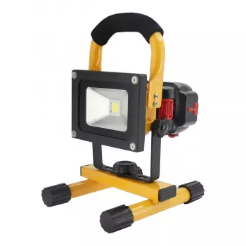SYNERGY21 LED akumulátorový stavebný reflektor 10W žltá G3