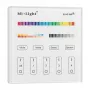 MIBOXER T4 Smart Panel diaľkový ovládač RGB+CCT 4 zóny 2.4GHz RF dotykový panel na stenu